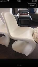 Junior Vitra Panton Stoel, Huis en Inrichting, Stoelen, Kunststof, Twee, Wit, Ophalen of Verzenden