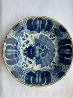 Delft aardewerk bordje, zgn. Pauwenstaart! Diameter 16,8 cm, Ophalen of Verzenden