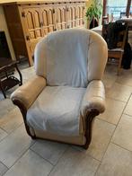 3-zits leren zetel + 2 elektrische zetels, Huis en Inrichting, Zetels | Zetels, Ophalen, Leer