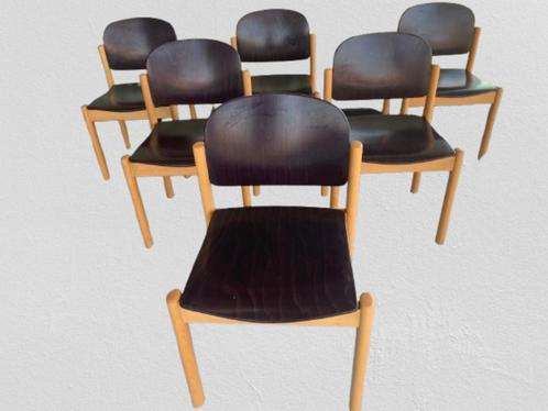Kusch + Co design stoelen, Huis en Inrichting, Stoelen, Gebruikt, Vijf, Zes of meer stoelen, Hout, Bruin, Ophalen