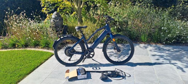 Stromer ST1X  Comfort blauw maat S 814WH, Fietsen en Brommers, Elektrische fietsen, Zo goed als nieuw, Stromer, 50 km per accu of meer