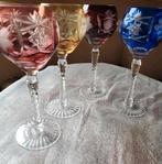 4 Verres à vin en Cristal (cristallerie de Loraine), Antiquités & Art, Enlèvement ou Envoi