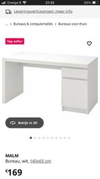 Ikea Malm Bureau, Enlèvement, Comme neuf, Bureau