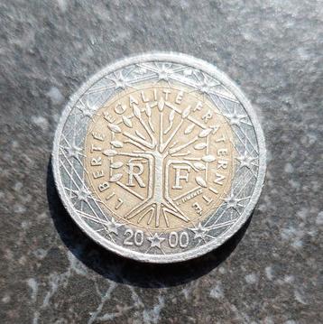 2 euro Frankrijk 2000 Liberte Egalite Fraternite beschikbaar voor biedingen