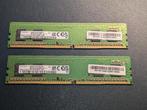 Samsung 16GB (2x8GB) DDR4 UDIMM RAM - 3200MHz - 1.2V - CL22, Computers en Software, DDR4, Ophalen of Verzenden, Zo goed als nieuw