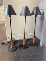 3 design tafellampen SCE uit Frankrijk, Ophalen, Zo goed als nieuw, Hout