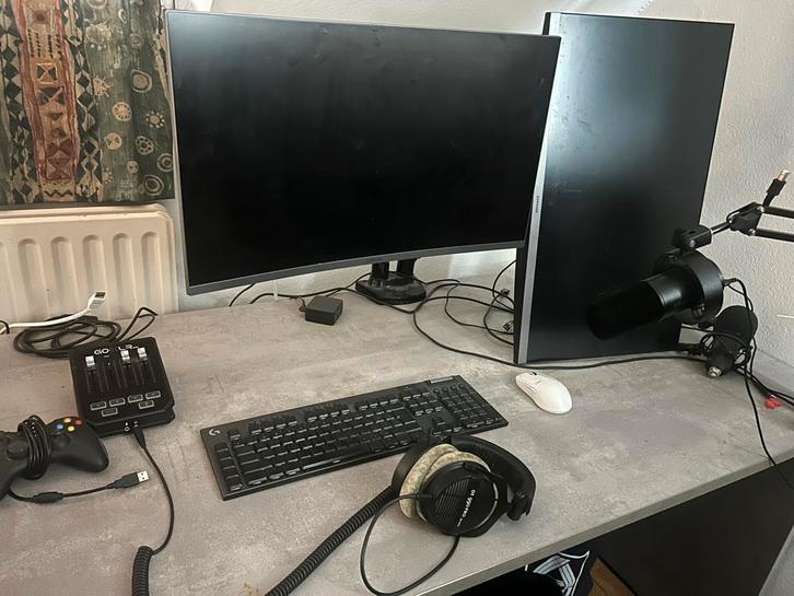 Gaming setup apart kopen kan ook, Informatique & Logiciels, Moniteurs, Comme neuf, 101 à 150 Hz, DisplayPort, HDMI, Gaming, Incurvé