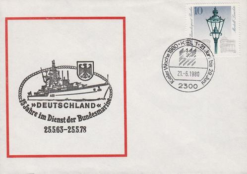 1980 - BERLIN - Gelegenheidsenveloppe Kieler Woche 1980, Postzegels en Munten, Postzegels | Europa | Duitsland, Postfris, BRD