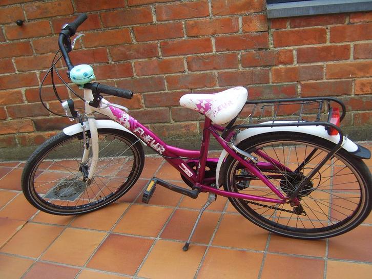 Meisjesfiets MBM fleur 24'', Fietsen en Brommers, Fietsen | Meisjes, Gebruikt, 24 inch, Versnellingen, Ophalen