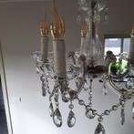 Vintage kroonluchter met 5 armen, Huis en Inrichting, Lampen | Kroonluchters, Ophalen of Verzenden, Gebruikt, Glas, Landelijk bohemian