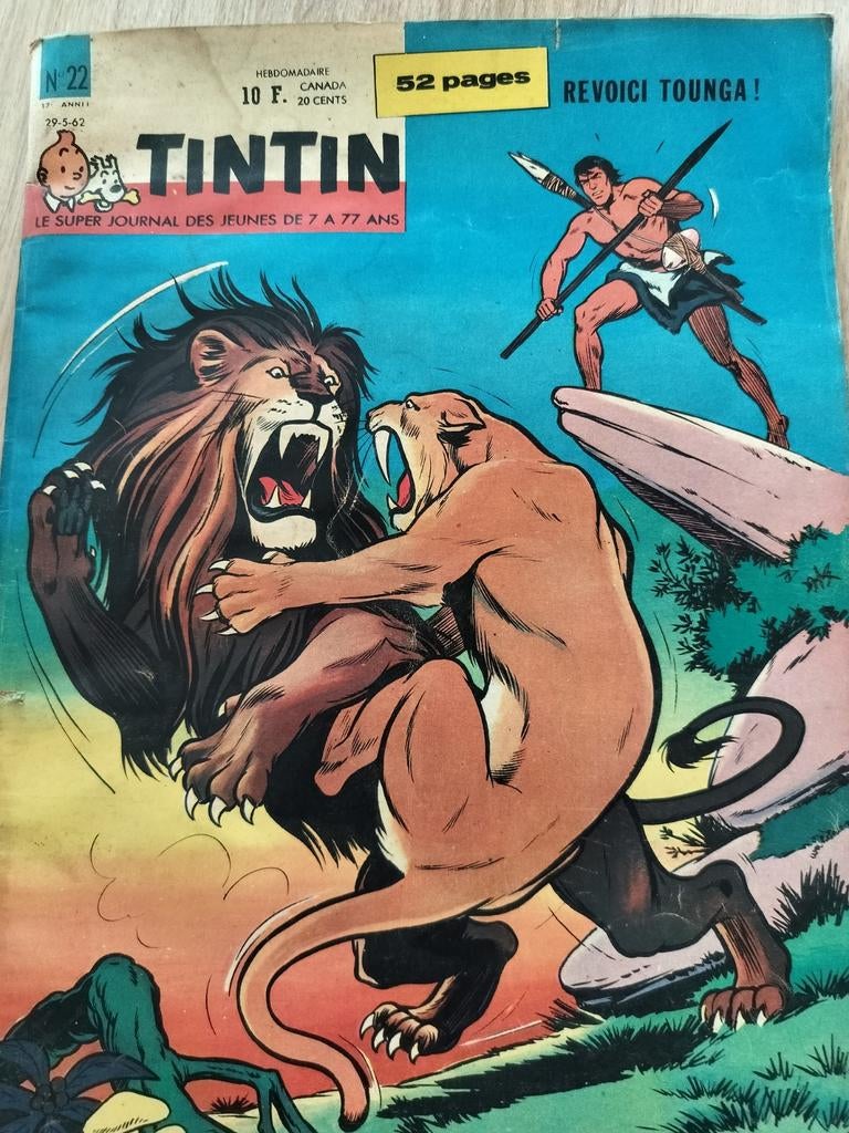 Tintin revue des jeunes de 7 à 77 ans de la 15 à 29 année, Livres