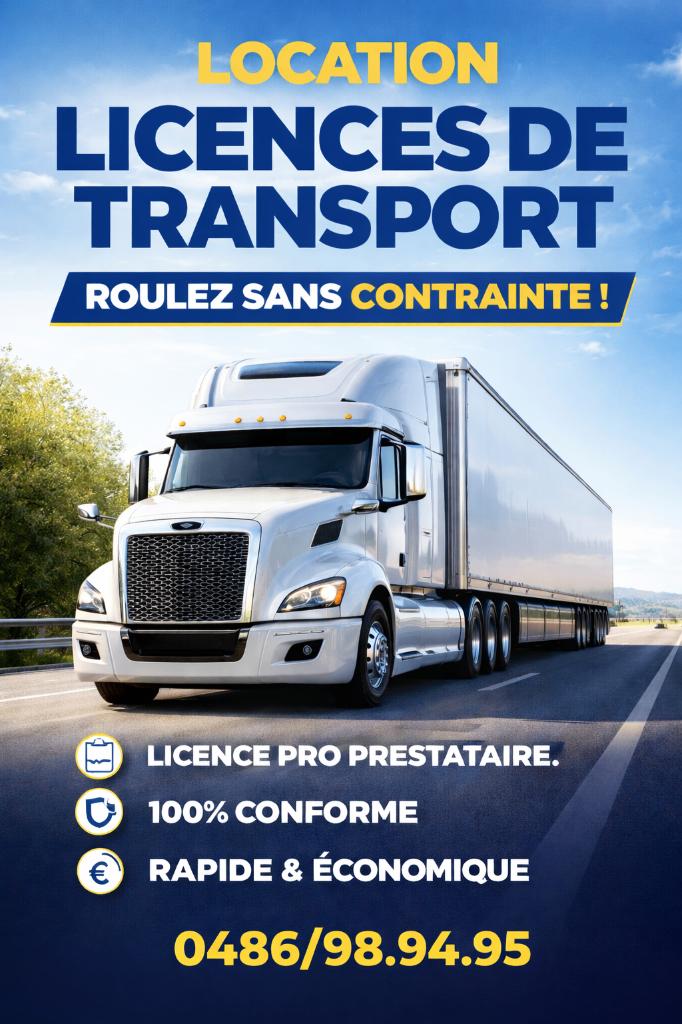 Licence de transport de marchandises par route 200€/mois, À partir de 10 ans