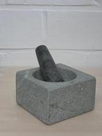 Vijzel met stamper in Graniet, Huis en Inrichting, Ophalen of Verzenden, Nieuw