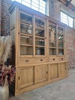 Eiken buffetkast/vitrinekast GRATIS LEVERING, Huis en Inrichting, Kasten | Buffetkasten, Ophalen, Met deur(en), 200 cm of meer