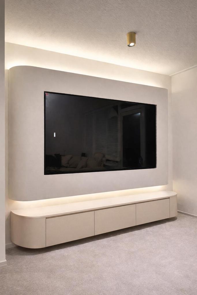 Japandi tv meubels zwevend | 4 kleuren, Ophalen, Nieuw