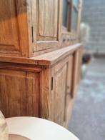 Buffet/vitrine en teck LIVRAISON GRATUITE, Maison & Meubles, Teck, 25 à 50 cm, 200 cm ou plus, Avec tablette(s)