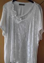 Ecru t-shirt met bloemen, Ophalen