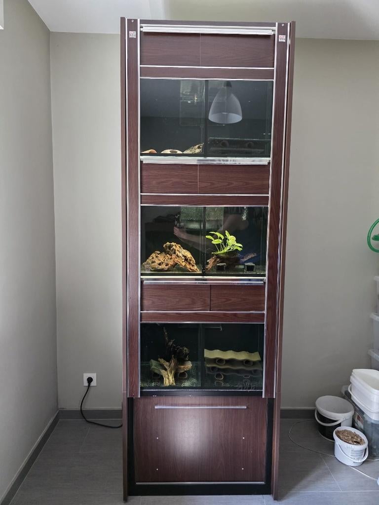 Aquarium stelling, Ophalen, Verwarming, Zo goed als nieuw, Filter