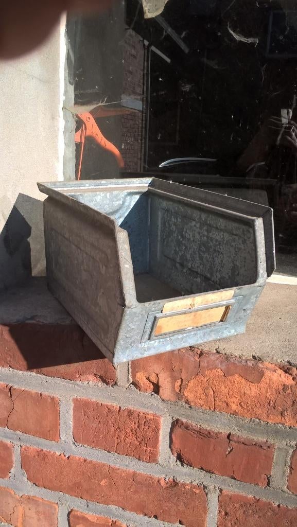 VOORRAADBAK zink retro, Ophalen, Gebruikt, Metaal