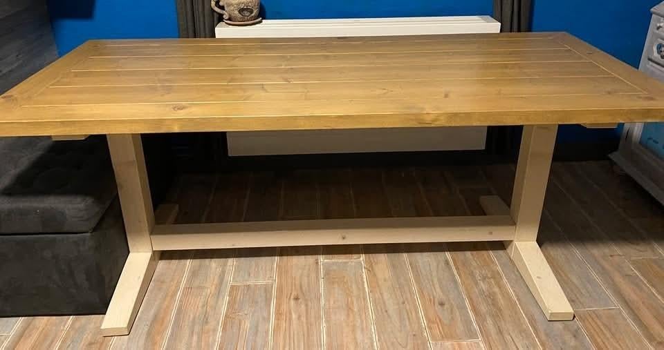 Eiken eettafel, Huis en Inrichting, Tafels | Eettafels, Ophalen