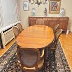 Table en cerisier avec 4 chaises et 2 accoudoirs 6 pièces), Enlèvement, Utilisé