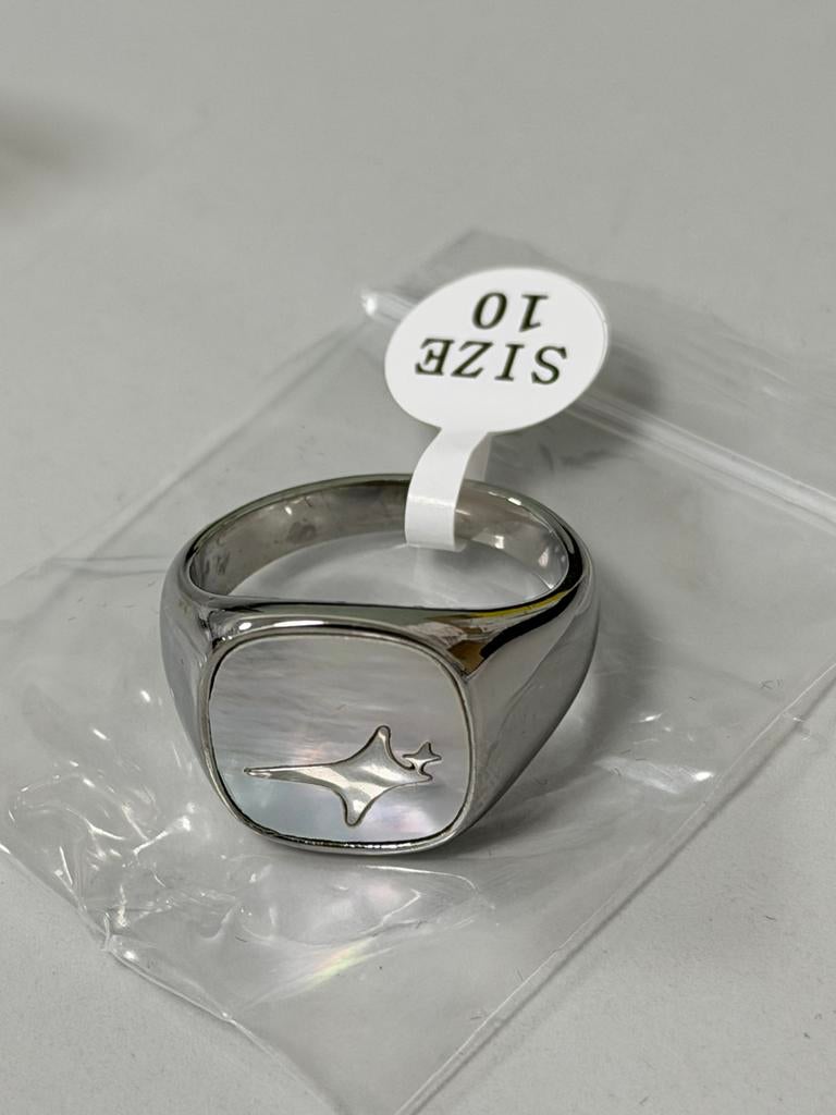 Bague en perles Make It Shine Raw Ring 10 % argentée, Bijoux, Sacs & Beauté, Neuf, Enlèvement ou Envoi, Femme ou Homme, Fer ou Acier