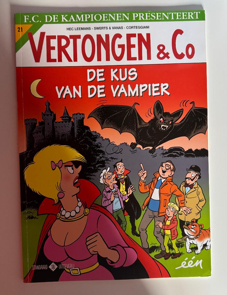 Vertongen & Co: de kus van de vampier, Boeken, Eén stripboek, Ophalen of Verzenden, Zo goed als nieuw, Hec Leemans