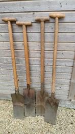 4 tuinspades met steel + 1 schop (Polet), Ophalen, Gebruikt, Spade
