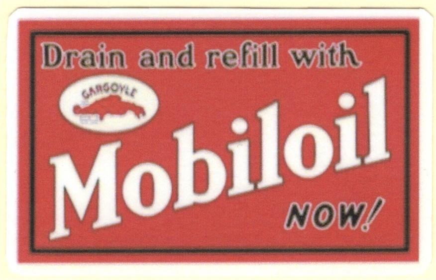Mobiloil sticker #7, Verzenden