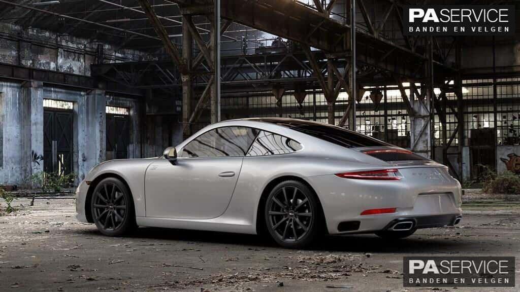 Nieuw 20 inch Matblack Brock Porsche 991 breedset, Neuf, -, 20 pouces, -