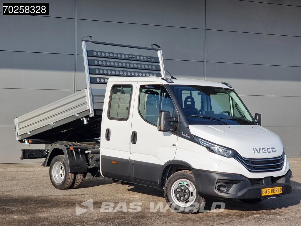 Iveco Daily 35C21 BPM VRIJ! 3-Zijdige Kipper Dubbel Cabine 2, Auto's, Stof, Euro 6, 4 cilinders, Iveco