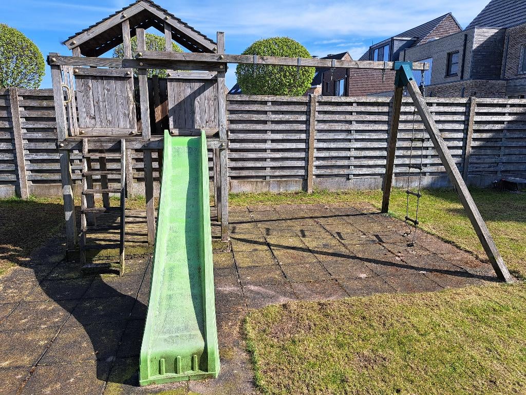 houten speeltoestel, Ophalen, Gebruikt, Schommel