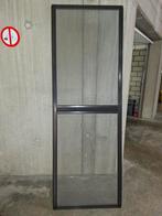 3 stuks vliegenramen in aluminium bruin gemoffeld, Ophalen, Hordeur