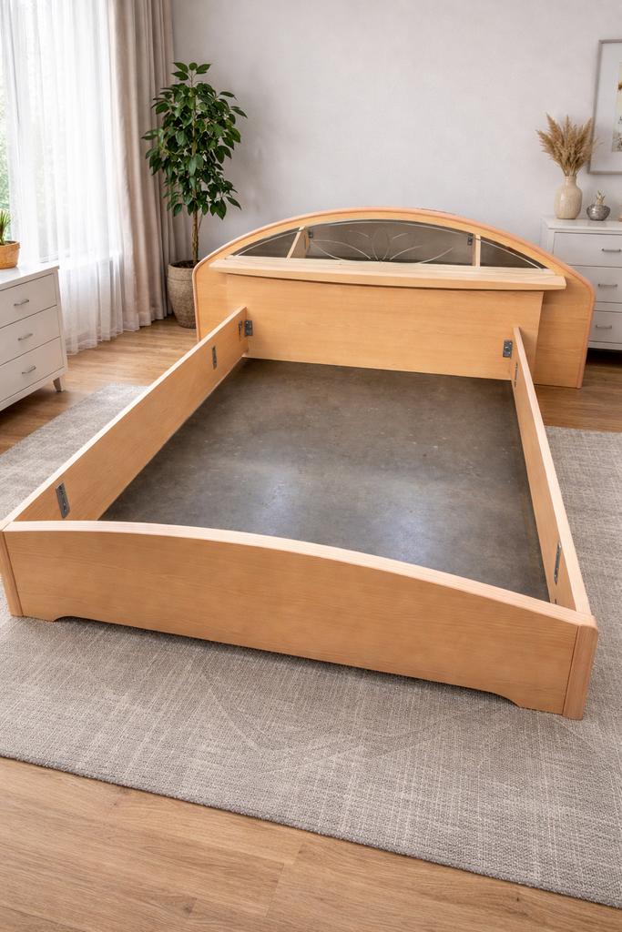 Bedframe te koop, Huis en Inrichting, Slaapkamer | Bedden, Zo goed als nieuw, Twijfelaar, Ophalen