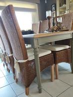 6 eetkamerstoelen, Ophalen, Riet of Rotan