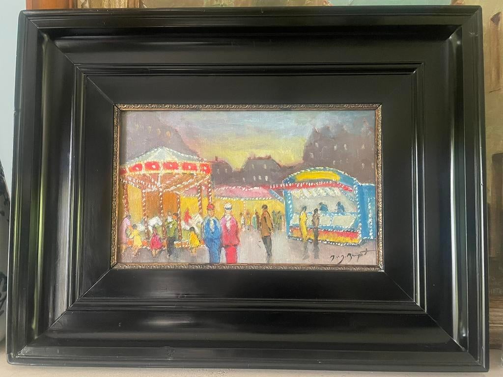 Kermis, olie op paneel, Enlèvement ou Envoi