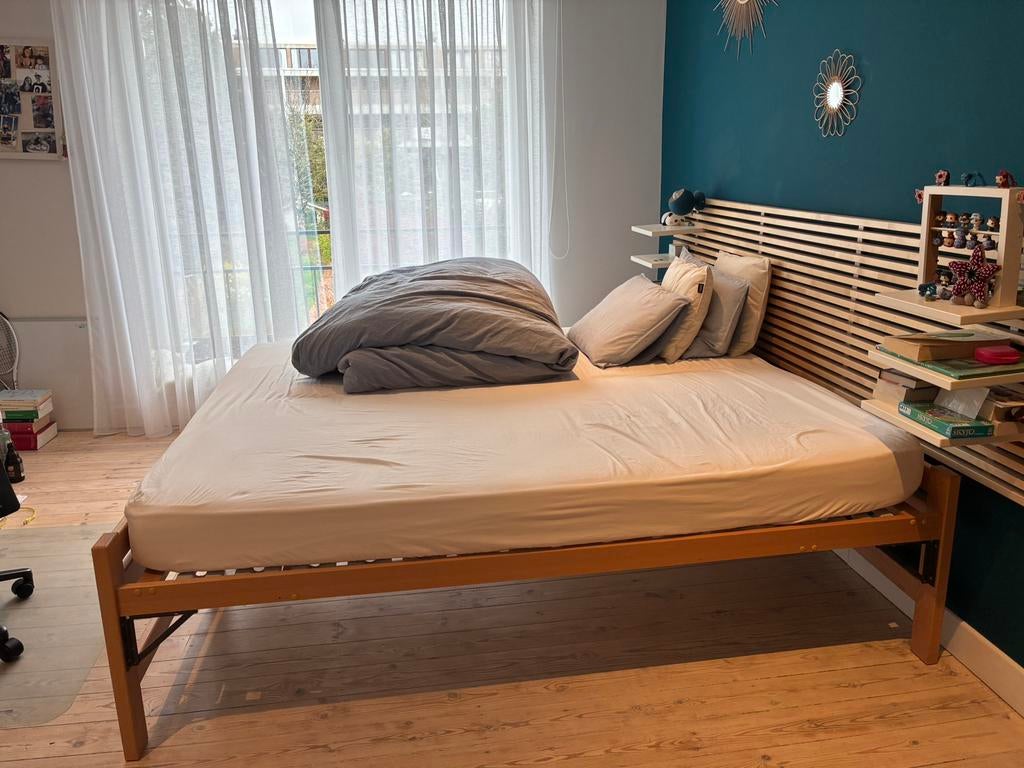 Lit double (gigogne) 180x200 (marque : Libau), Enlèvement, Comme neuf