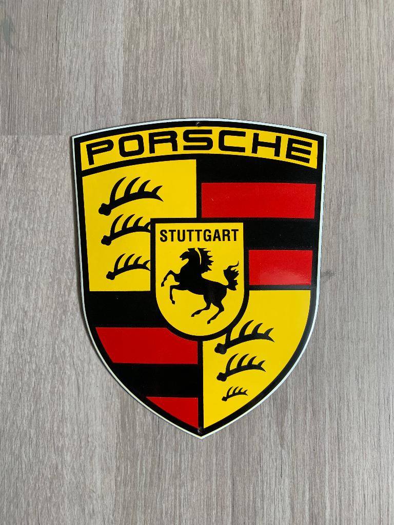 Porsche Logo Reclame Bord, Collections, Marques & Objets publicitaires, Enlèvement, Comme neuf, Panneau publicitaire