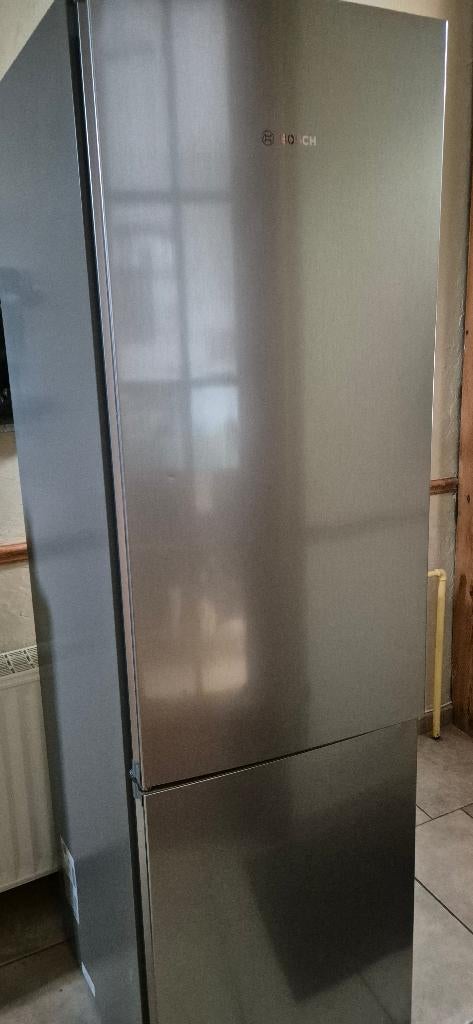 Frigo et congélateur  bosch gris métallisé, 160 cm ou plus, Comme neuf, Enlèvement, 45 à 60 cm