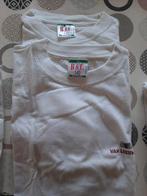 2 t-shirts blancs taille 140—XL avec imprimé Van Leeuwen, Enlèvement ou Envoi
