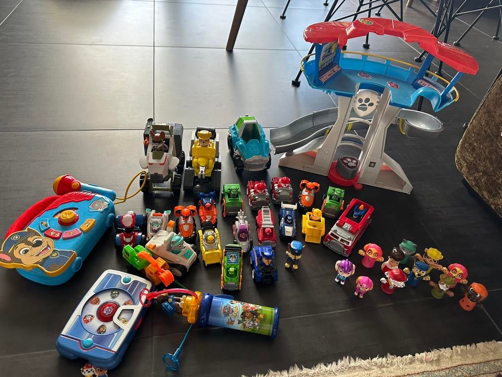 Grote Paw Patrol set – alles werkt!, Ophalen of Verzenden