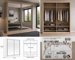 Nieuwe schuifdeurkasten 182 cm met spiegeldeuren 2x, Huis en Inrichting, Kasten | Kleerkasten, Ophalen, 150 tot 200 cm, Nieuw
