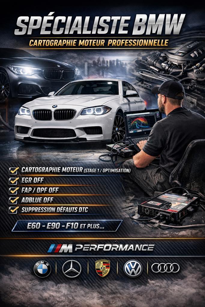 SPÉCIALISTE BMW – CARTOGRAPHIE MOTEUR, Auto diversen, Raceauto's