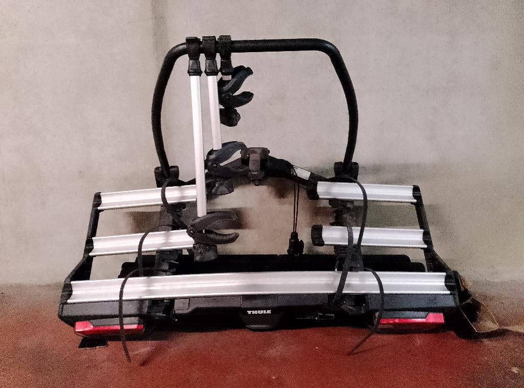 Adaptateur Thule VeloSpace XT3 + 4ème vélo, Autos : Divers, Porte-vélos, Comme neuf, Support d'attelage, 3 vélos ou plus, Pneus larges