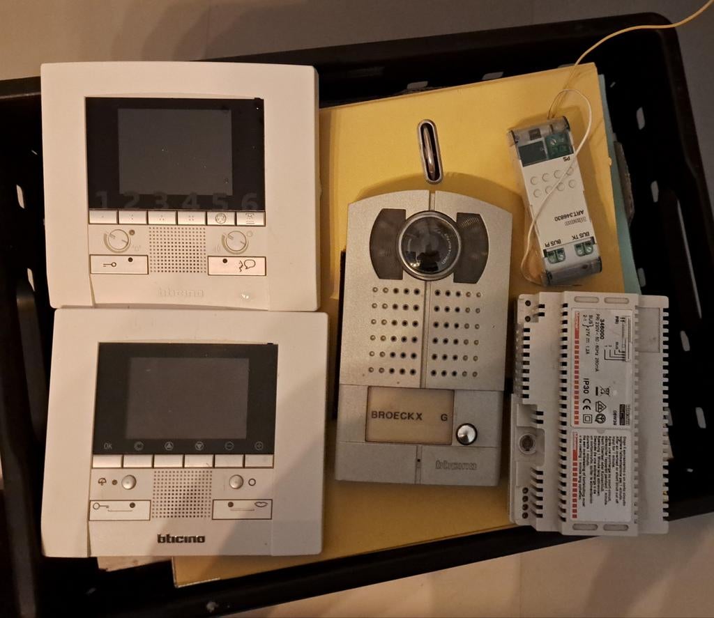 Videofoonset bticino, Ophalen, Gebruikt, Buitencamera