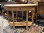 landelijke oude eiken sidetable, Huis en Inrichting, Tafels | Sidetables, Ophalen, 50 tot 100 cm, Eikenhout, Nieuw