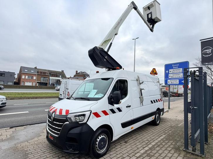 Renault Master Hoogtewerker 12,5m 2020 109dkm 2.3dci 3zitpl, Auto's, Bestelwagens en Lichte vracht, Bedrijf, ABS, Achteruitrijcamera