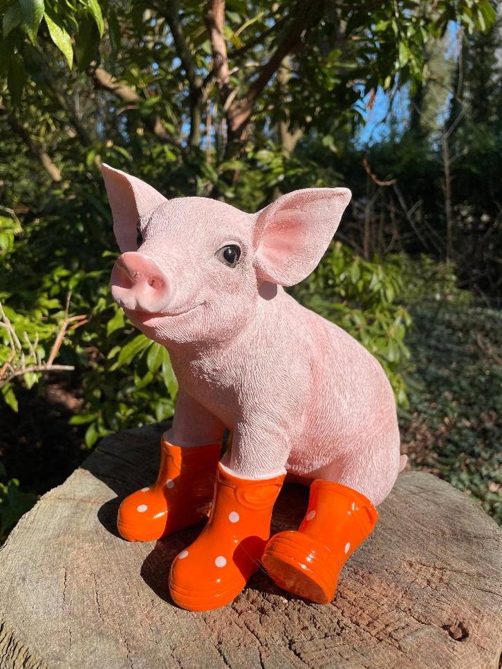 Bottes Sitting Cog, chambre de bébé, orange, 25 cm, Jardin & Terrasse, Statues de jardin, Neuf, Animal, Synthétique, Enlèvement ou Envoi