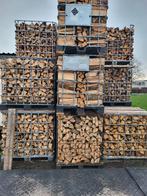 halfdroog en droog brandhout eik beuk es, Tuin en Terras, Brandhout, 3 tot 6 m³, Ophalen, Beukenhout, Blokken