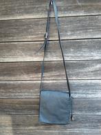 Crinkles : Donkerblauwe Lederen Handtas, Ophalen of Verzenden, Gebruikt, Blauw, Schoudertasje